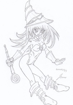 My miny Dark Magician Girl Sketches work