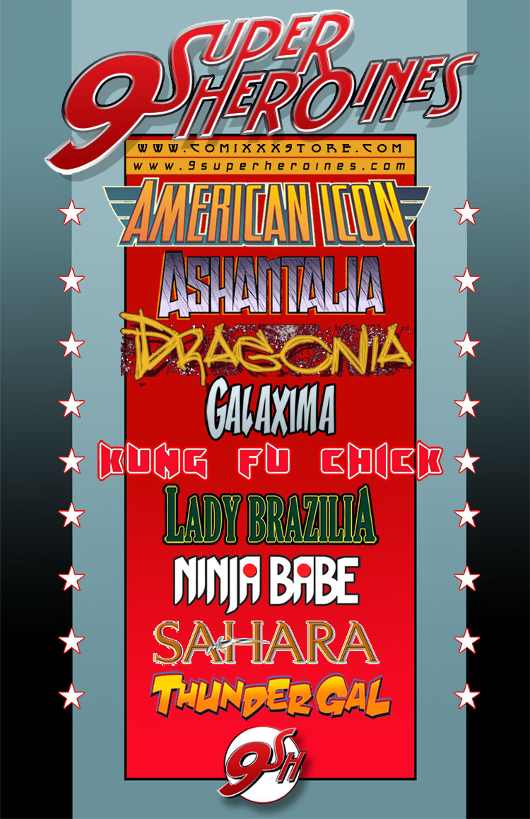 9 Superheroines - The Magazine #1 page 2 full