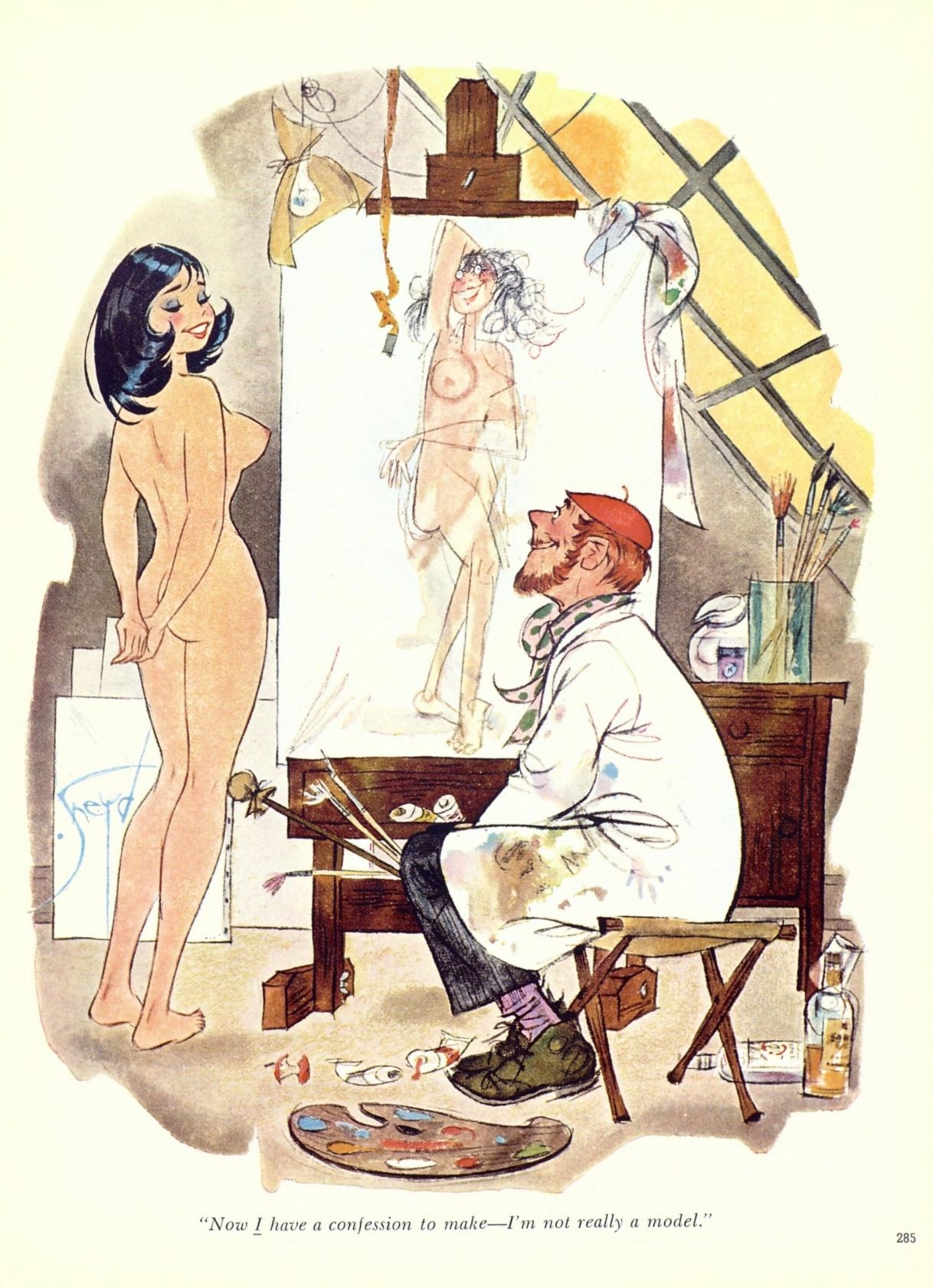 Doug Sneyd -  Playboy cartoons page 12 full