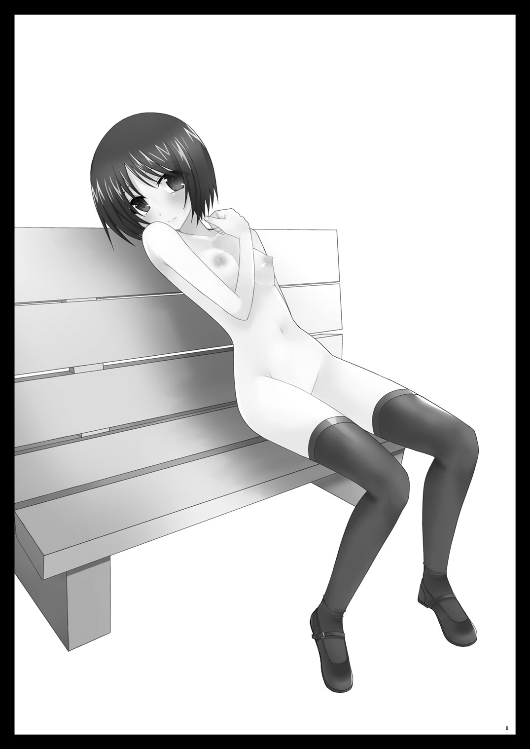 Roshutsu Shoujo Yuugi Yon | Exhibitionist Girl's Play 4 page 9 full