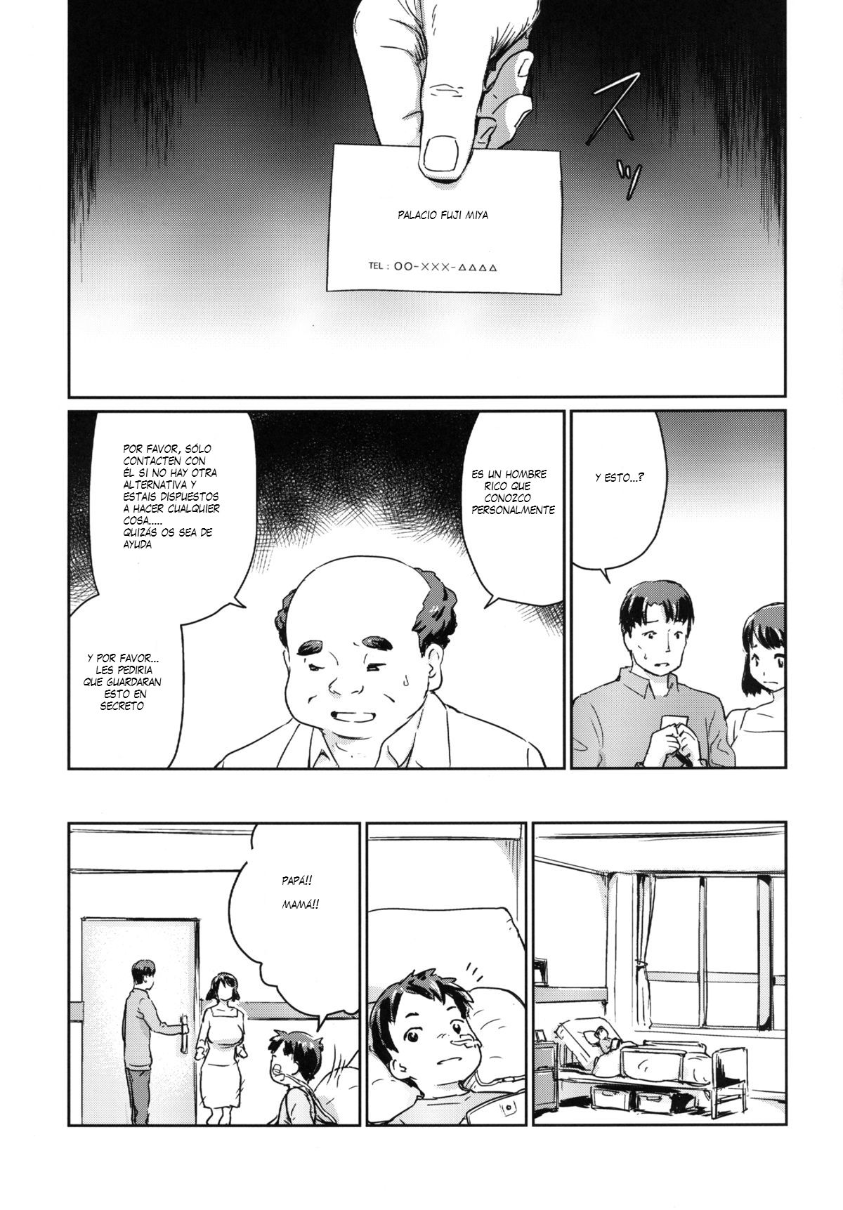 Hitozuma Kari - Kousoku Zecchou Sundeme Game Nanbyou no Wagako no Chiryouhi no Tame Sono Mi wo Sashidasu Tsuma page 12 full