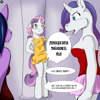[Candiipup (AkaiKarasu)] Rarity's Troublemaker! (My Little Pony: Friendship is Magic) [Spanish] [LKNOFansub] cover