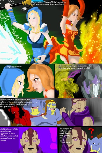 [Elkswoop] Lina and Rylai (Defense of the Ancients 2) cover