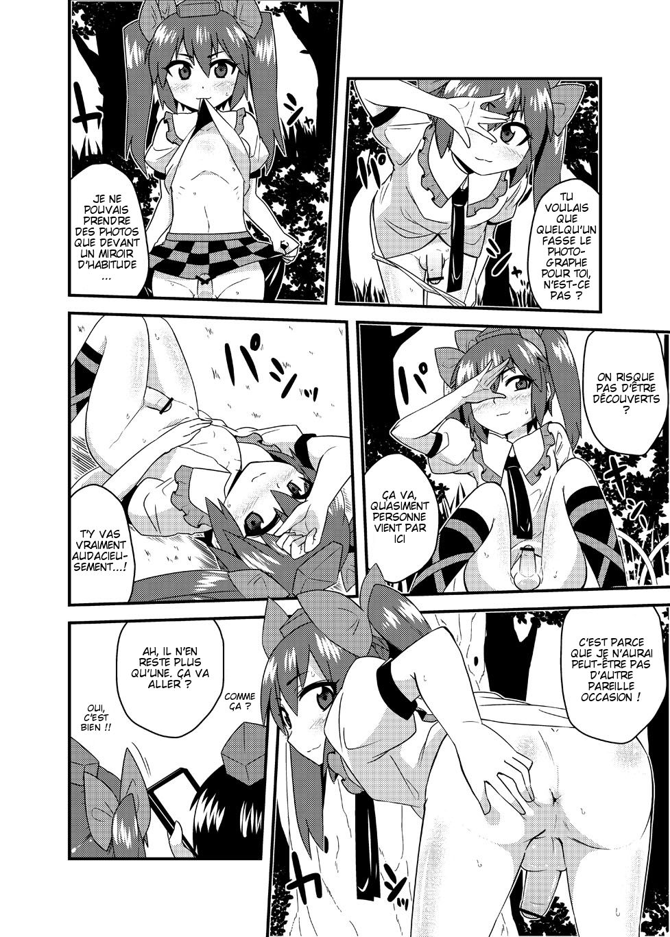 Cosplay Josou Yagai Roshutsu Jigadori Hatate-kun & Aya-kun | Hatate-kun et Aya-kun prennent des photos d'eux travestis en extérieur page 8 full