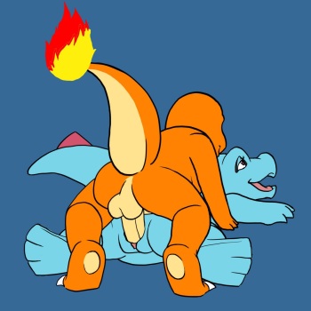 [black-kitten] Charmander & Totodile (Pokemon) cover