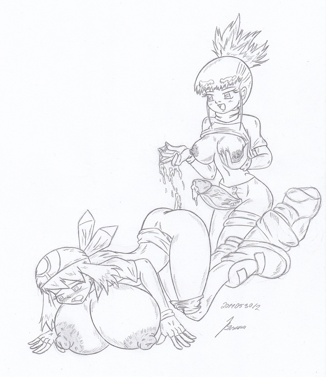 My miny Rika Nonaka_digimon tamers Sketches work_5 - 2/3 page 11 full