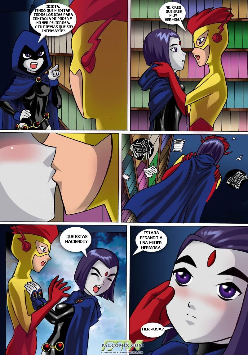 Raven X Kid Flash page 4 full