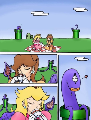 Peach and Daisy Moga Vore cover