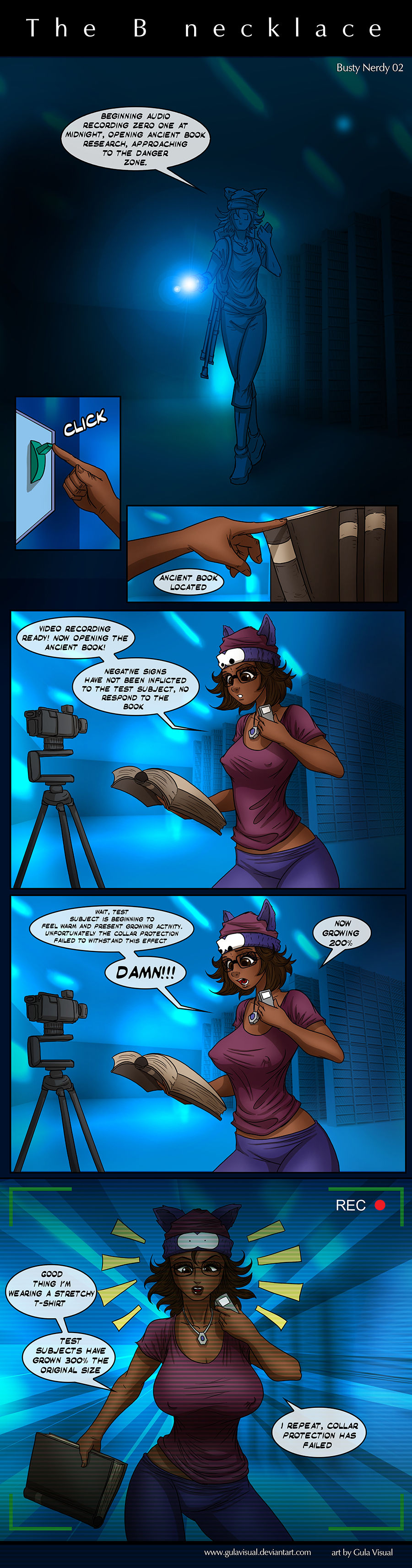 Busty Nerd 2 - The B Necklace page 1 full