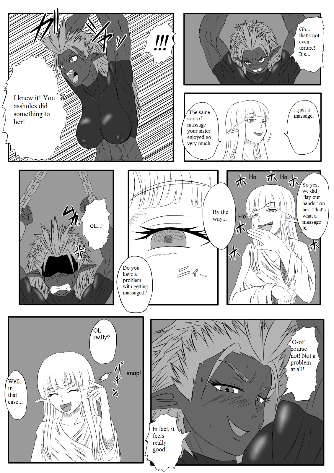 Kusuguri Goumon Taikyuu Hon ~Dark Elf Zokuchou Hen~ page 12 full