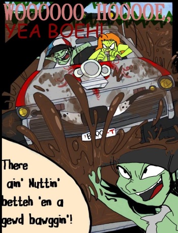 [jabberwockychamber] Mud Daze (Squidbillies) cover