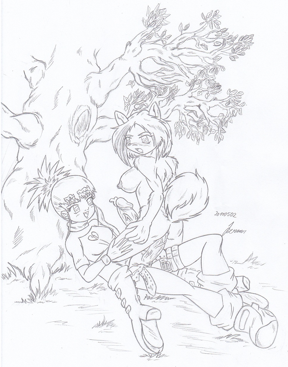 My miny Rika Nonaka_digimon tamers Sketches work_3 page 4 full