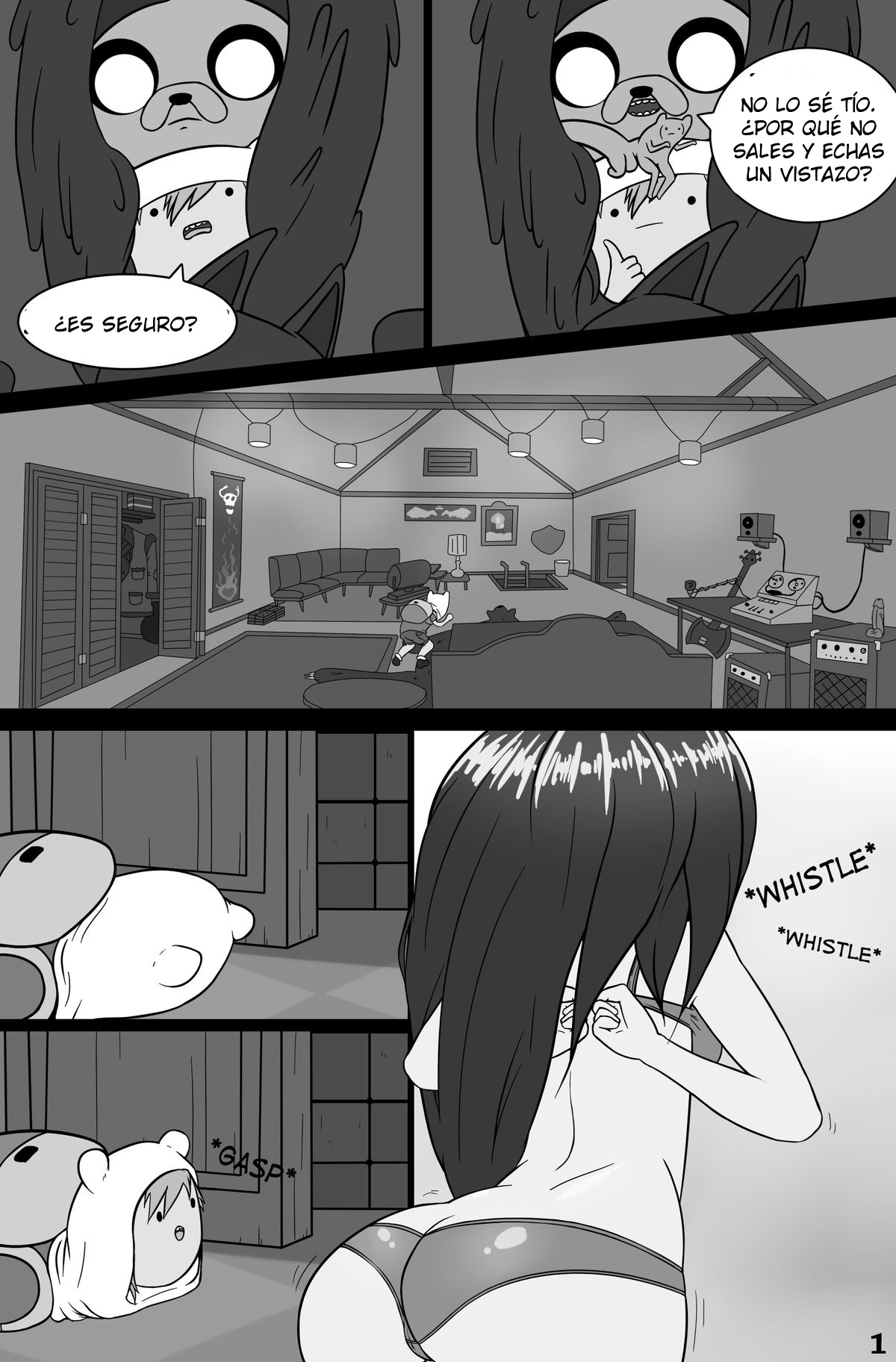 MisAdventure Time Issue #1 - Marceline's Closet Color | Desventura Tiempo Número #1 - El Baño De Marceline page 2 full