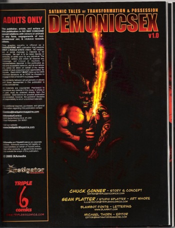 [Triple Six Comics] Demonic Sex #1 cover