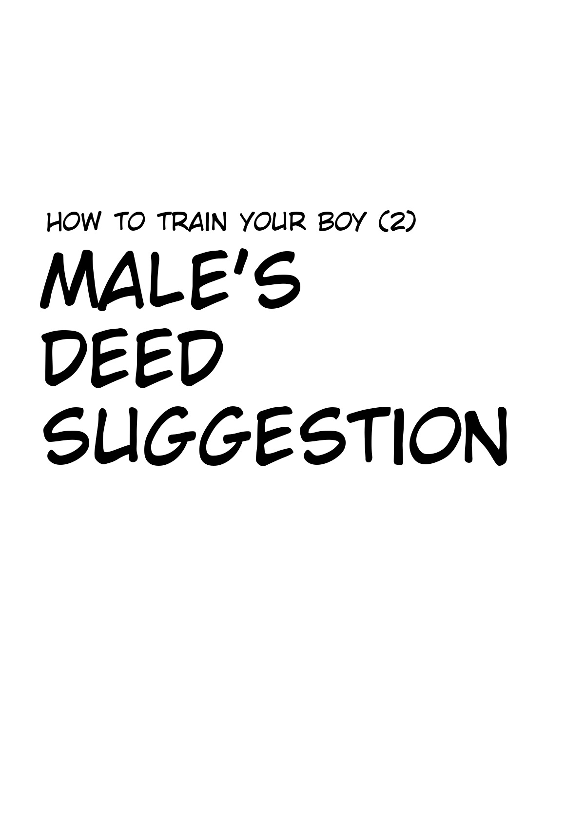 Tadashii Danshi no Kyouren Hou  Otoko Gyou no Susume | How To Train Your Boy Volume 2 page 3 full