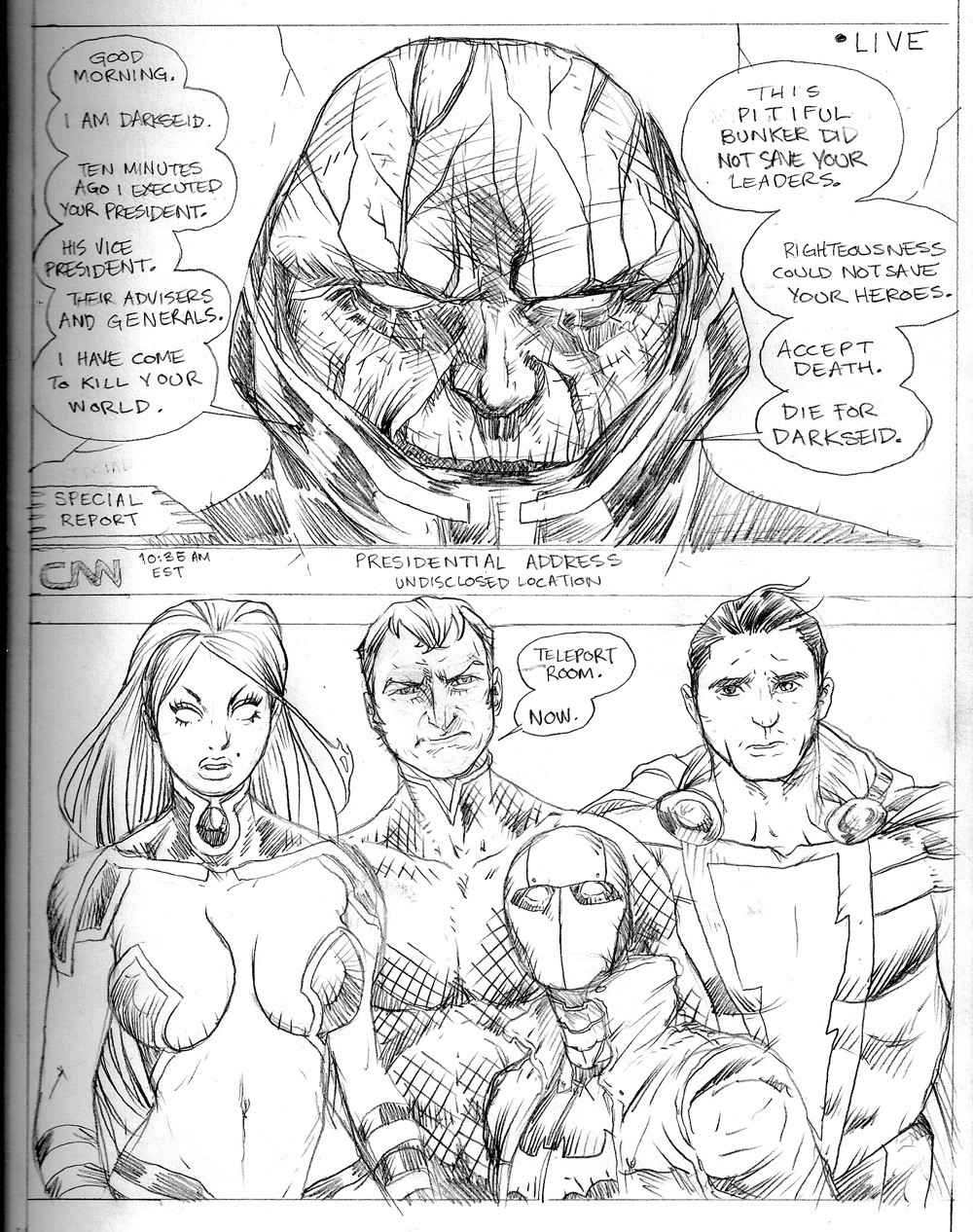 Starfire vs. Darkseid page 2 full