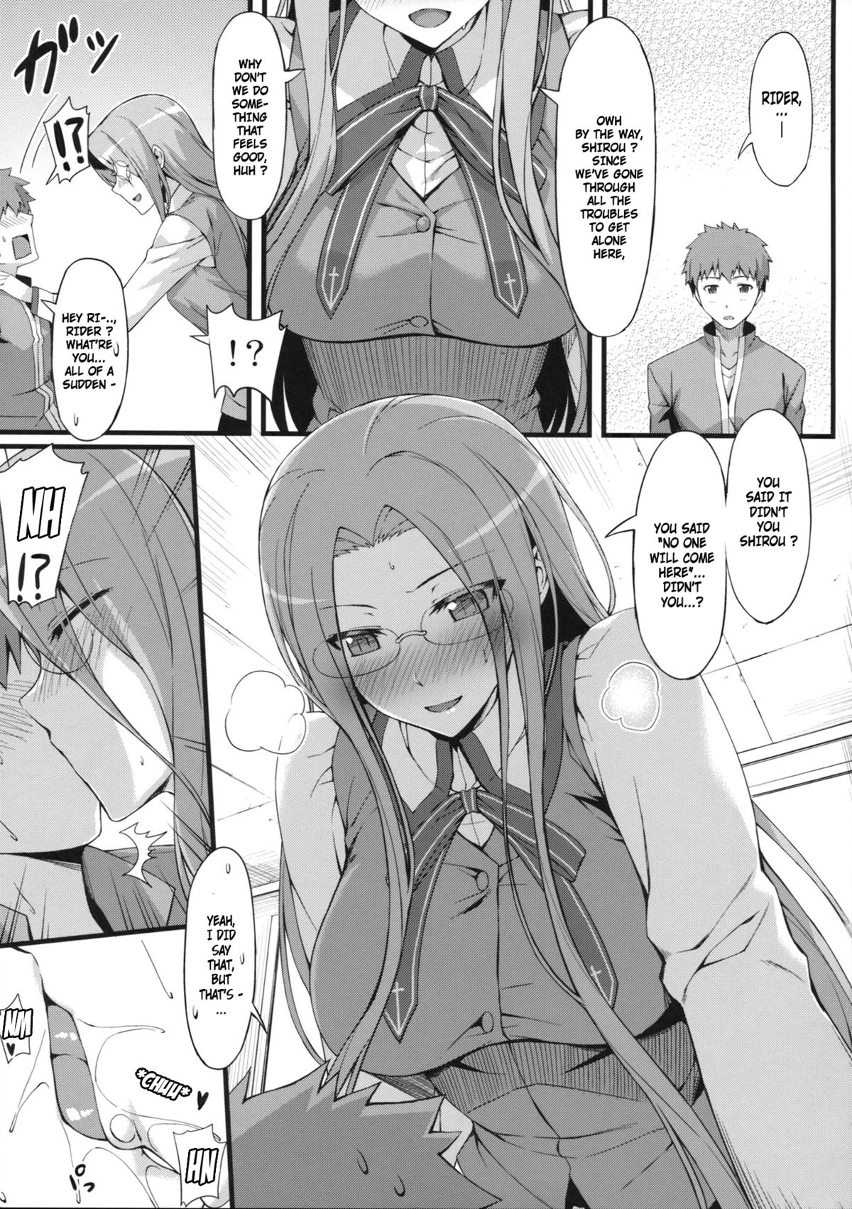 Rider san to Gakusei Fuku. page 8 full