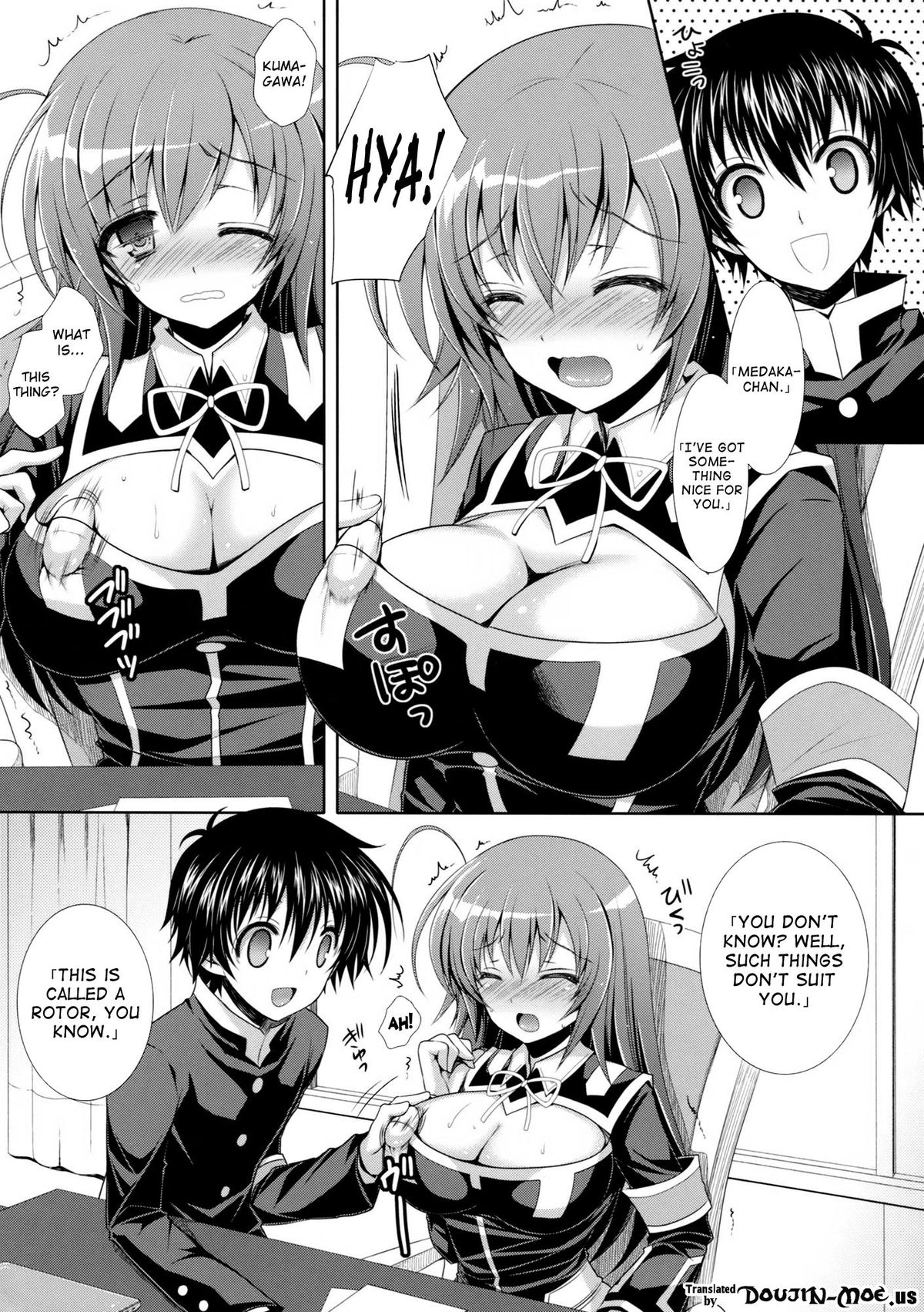 Medaka-chan Sakunyuu 5 ~Kumagawa-kun ni Rotor de Ijirarechau Hon | Kumagawa-chan Teases Medaka-chan With a Vibrator~ page 4 full