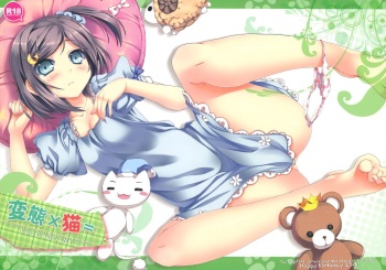 (COMIC1☆7) [Happy Birthday (MARUchang)] Hentai × Neko = (Hentai Ouji to Warawanai Neko) cover