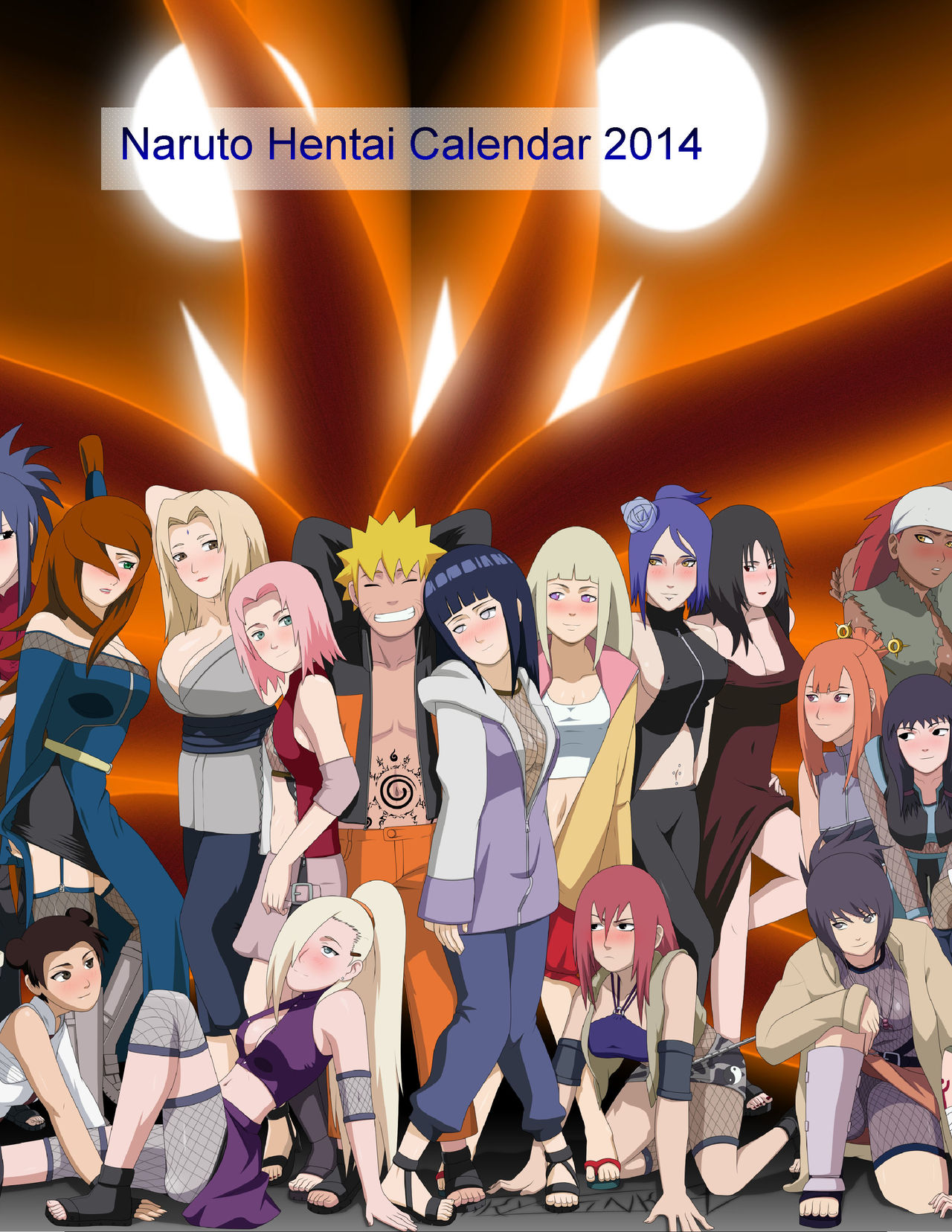 Naruto Hentai Calendar 2014 page 1 full