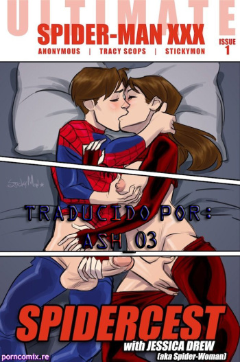 [Tracy Scops (Stickymon)] Ultimate Spider-Man XXX 1 - Spidercest with Jessica Drew [aka Spider-Woman] (Spider-Man) [Spanish] [ash_03] [Colorized] cover