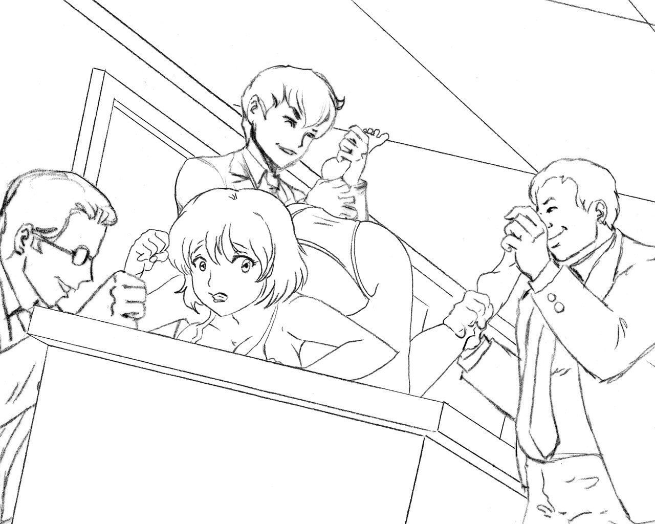 Schoolgirl Experiment - Sketch collection page 6 full
