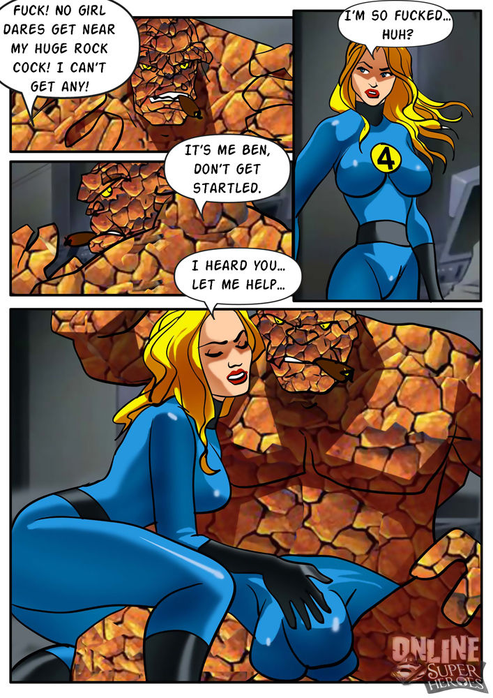 Invisible Woman gangbanged by the rest of the Fantastic Four page 1 full
