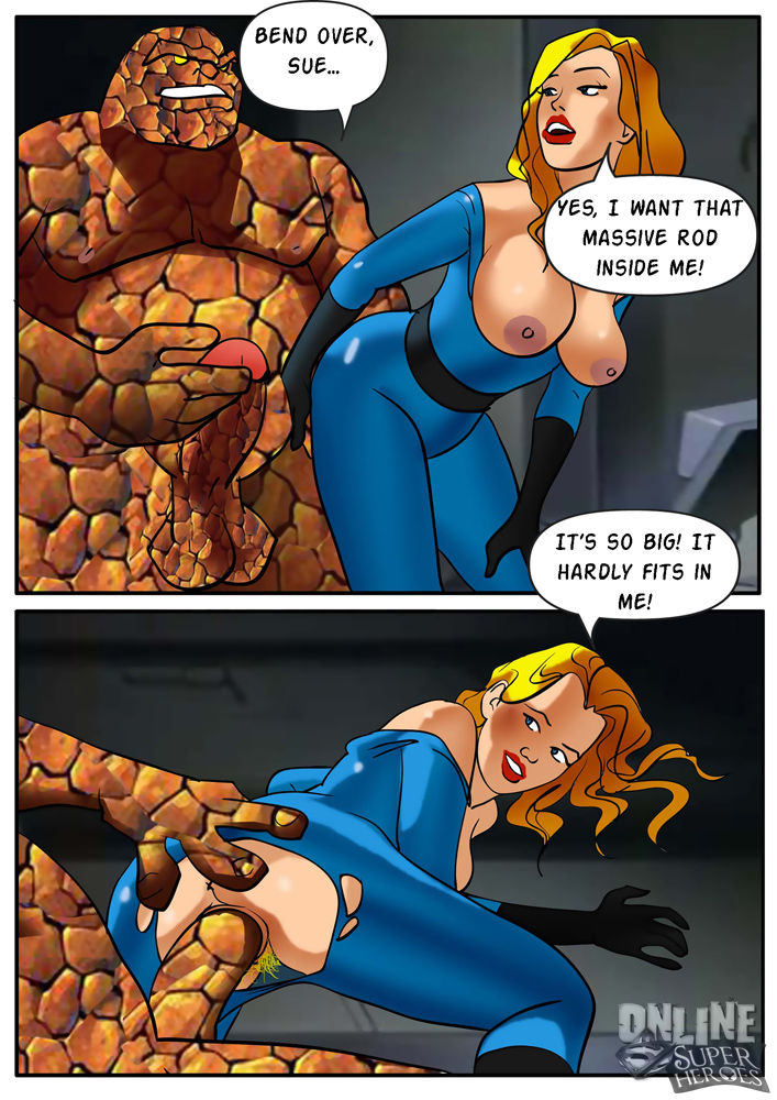 Invisible Woman gangbanged by the rest of the Fantastic Four page 3 full