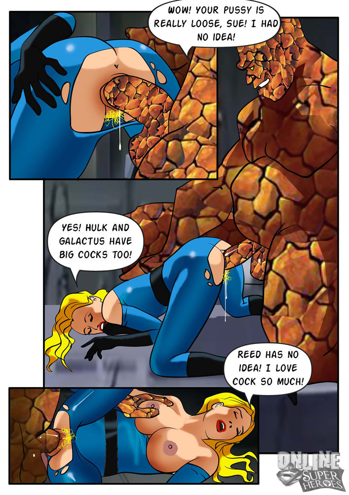 Invisible Woman gangbanged by the rest of the Fantastic Four page 4 full