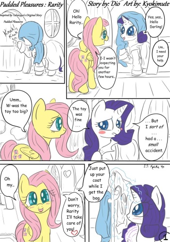 [Kyokimute] My Little Pony Friendship is Magic: Padded Pleasures Rarity cover