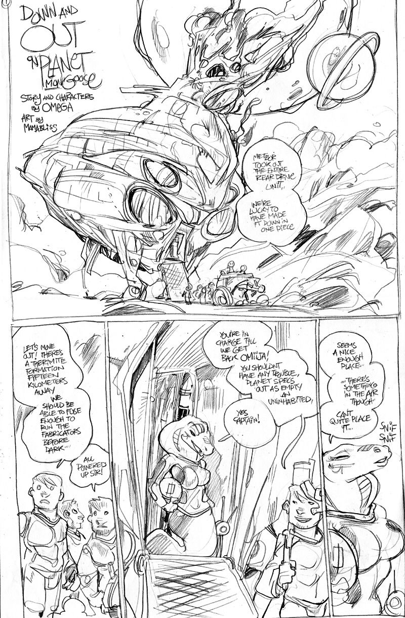 Down and Out on Planet Mongoose page 1 full
