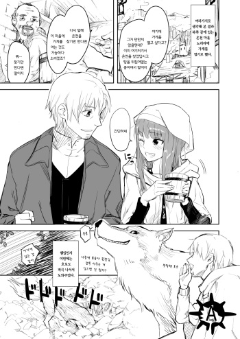 (C83) [Ajisaidenden (Kawakami Rokkaku, Takanashi Rei)] Wacchi to Nyohhira Hon (Spice and Wolf) [Korean] cover