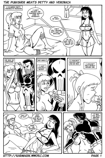 [karmagik] The Punisher Meats Betty and Veronica (Archie, The Punisher) [Ongoing] cover