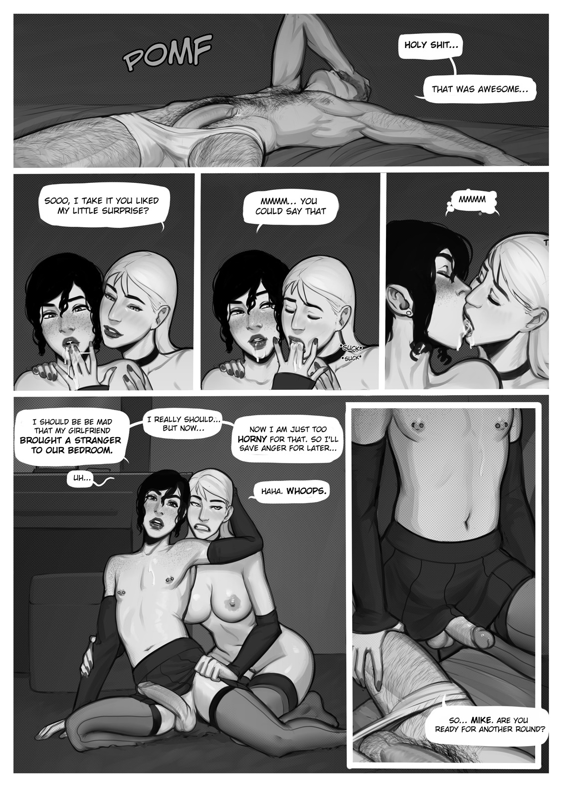Short femboy comic page 4 full