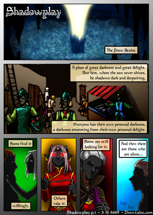 Drowtales - Daydream 3 - Shadow Play page 1 full