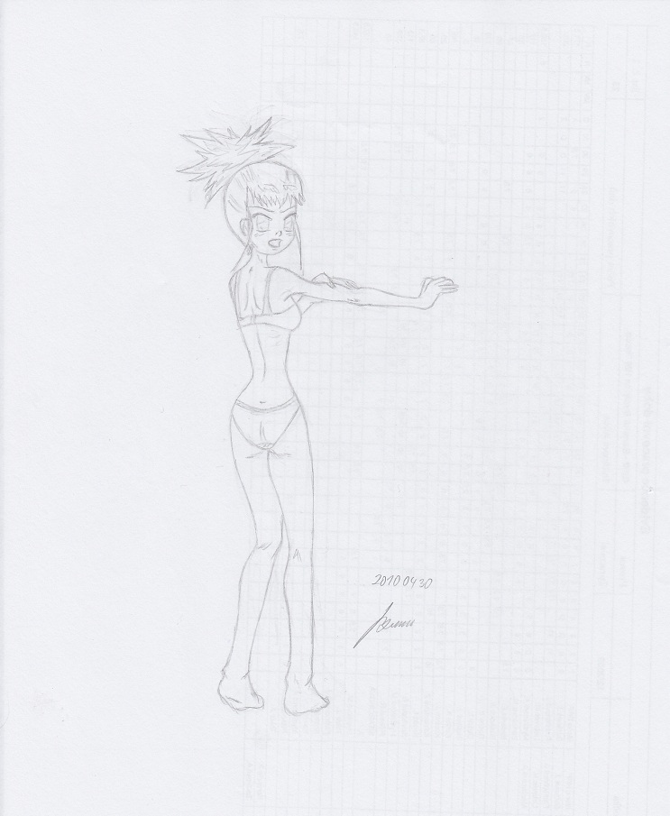 My miny Rika Nonaka_digimon tamers Sketches work_1 page 12 full
