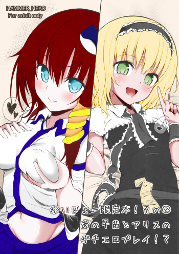 (SC58) [HAMMER_HEAD (Makabe Gorou)] Kaijou Gentei Bon! Sono 2 - Ano Sanae to Alice no Gachi Ero Play!? (Touhou Project) [Colorized] cover