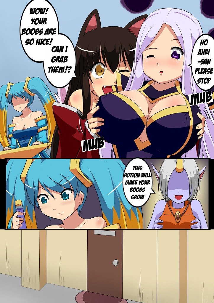 Sona x Ahri: Lovely Boobies page 1 full