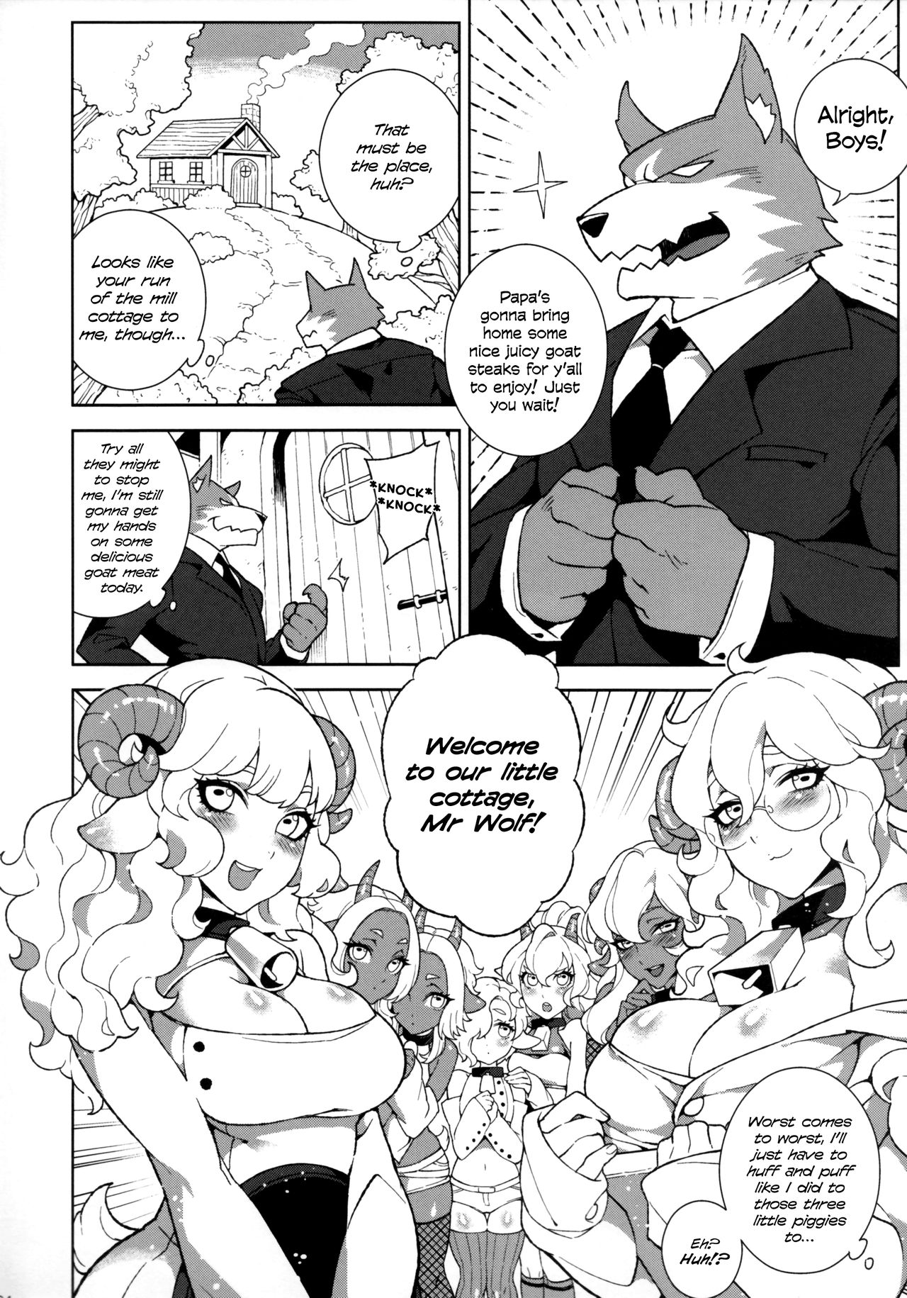 Dounen Hakai -Ookami to Nanahiki no Kohitsuji- | The Wolf and the Seven Young Goats page 6 full