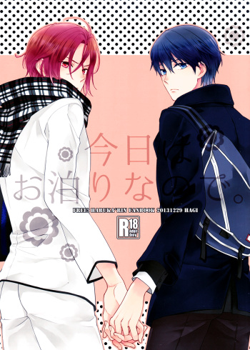 (C85) [Hagi (Shiramatsu)] Kyou wa Otomari na no de. | It's a Sleepover! (Free!) [English] cover