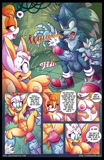 [TeamAcorn (Sallyhot)] The Bat Who Cried Werehog (Sonic The Hedgehog) [Sample] cover