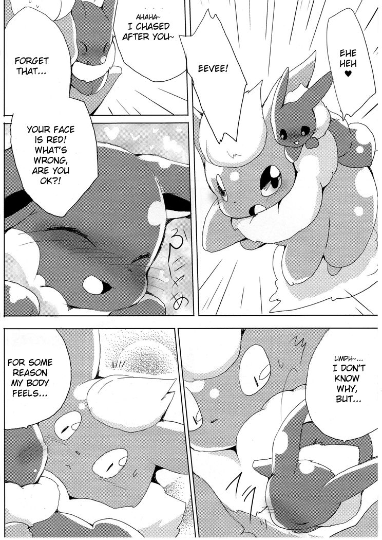 Buu-chan ga Onnanoko ni Dokidoki Suru Hon. | Book Where Flareon Gets Excited By Girls. page 10 full