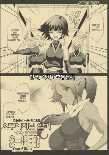 [Youkai Tamanokoshi] Tsuntsun Soifon no Yoruichi Younikki | 새침한 소이폰의 요루이치님 일기 (Bleach) [Korean] [보통남자] cover