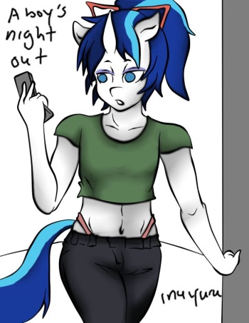 [Inuyuru] A boy's night out (my little pony) cover