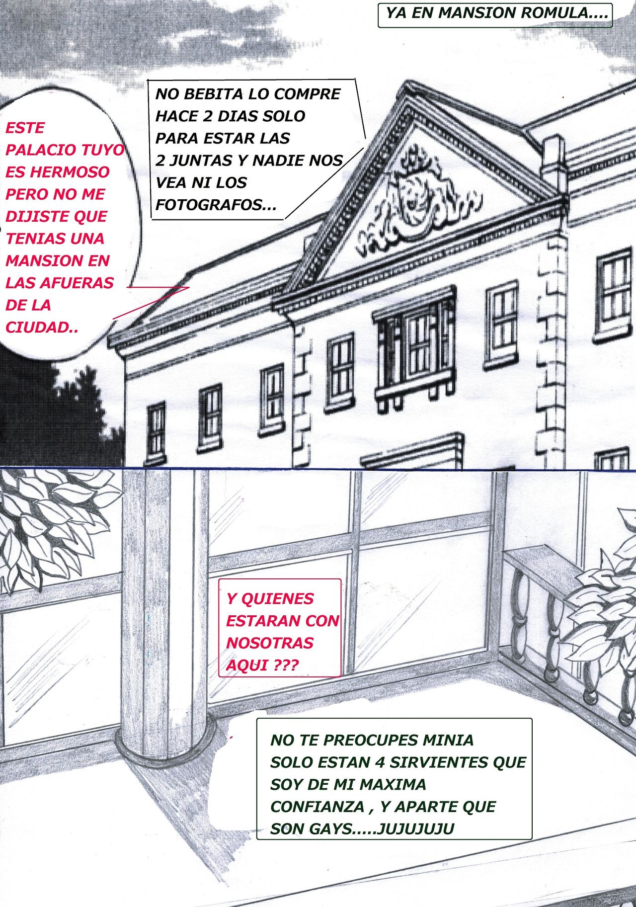 Only Lesbian yuril... !!!  ROMULA DREAM 2 - CAPITULO  ROMULAS MANSION. page 5 full