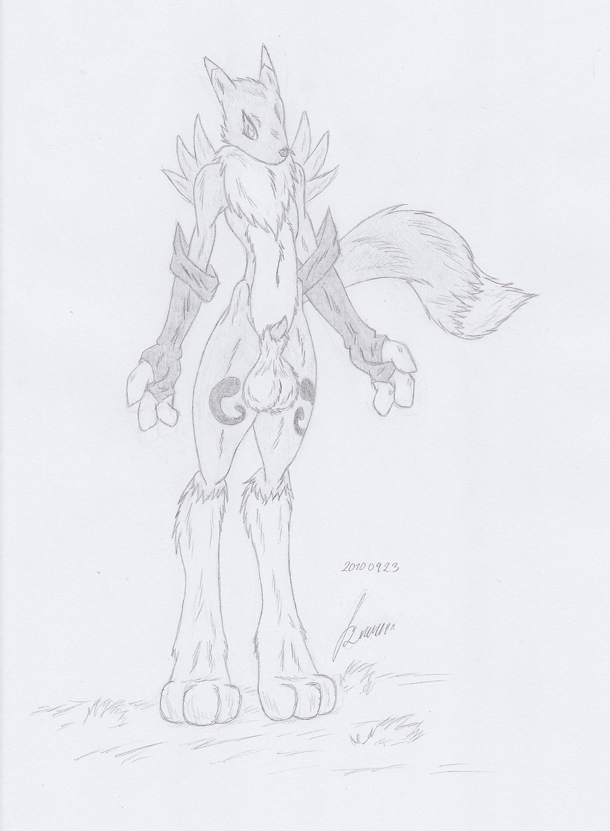 My miny Renamon_digimon tamers Sketches work_1 page 12 full