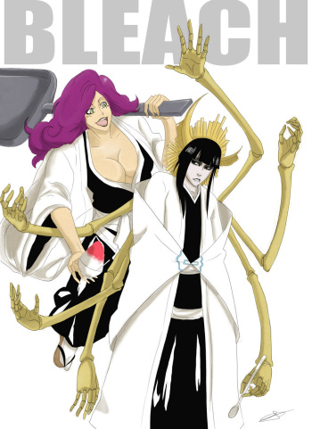 Senjumaru Shutara and Kirio Hikifune from Royal Guard (Bleach) cover