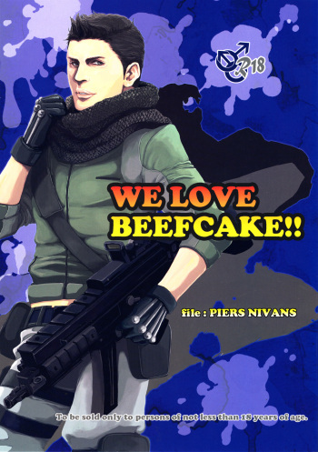 (C85) [Takeo Company (Sakura)] WE LOVE BEEFCAKE!! file:PIERS NIVANS (Resident Evil) cover