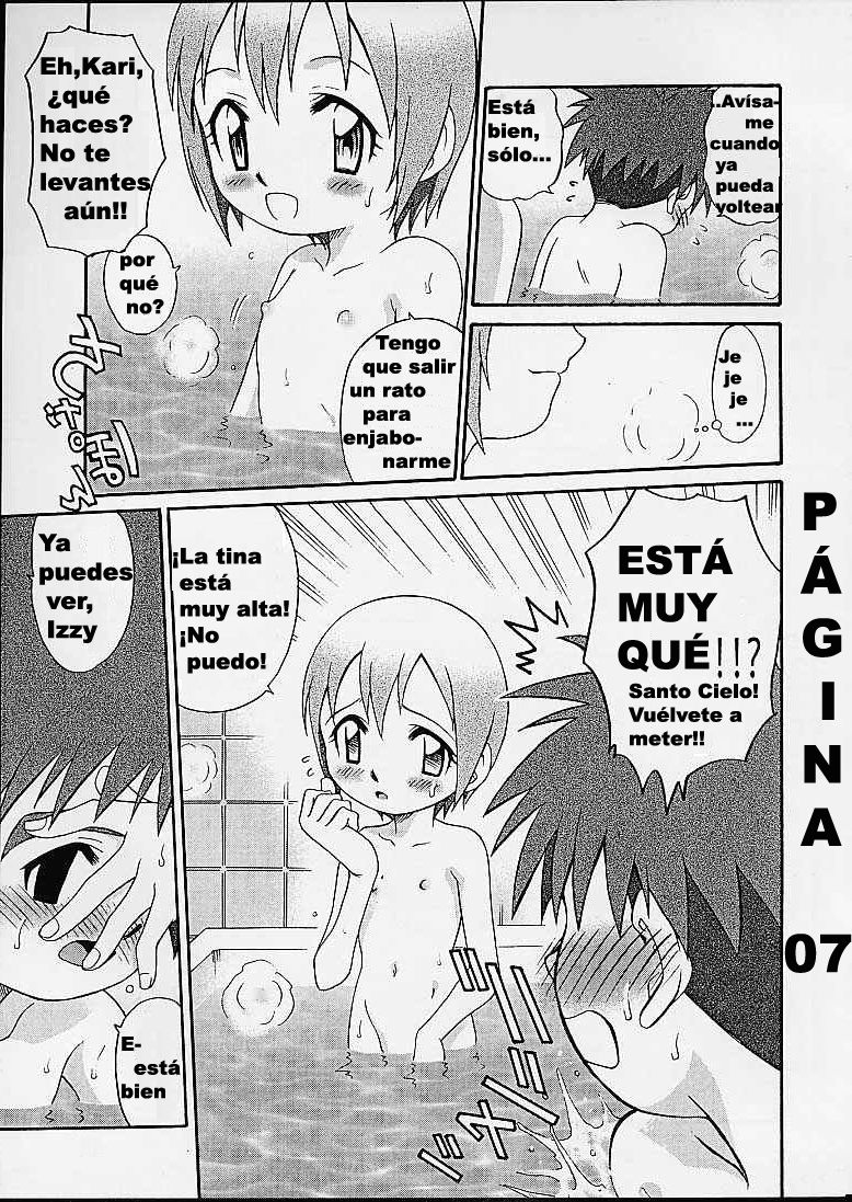 Jou-kun, Juken de Ketsukacchin. | La hora del bañode Kari & Friends page 7 full