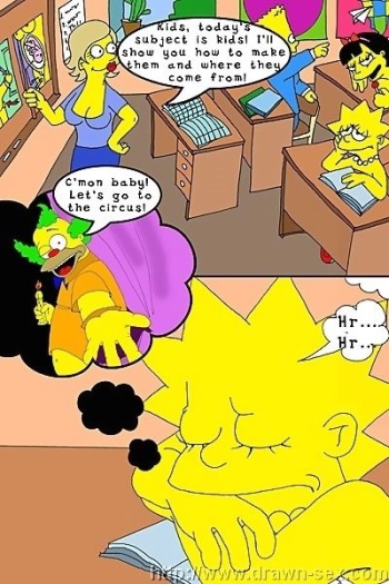 [Drawn-Sex] The Simpsons At School (The Simpsons) cover
